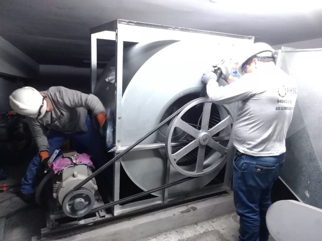 Mantenimiento de extractores - Vista principal